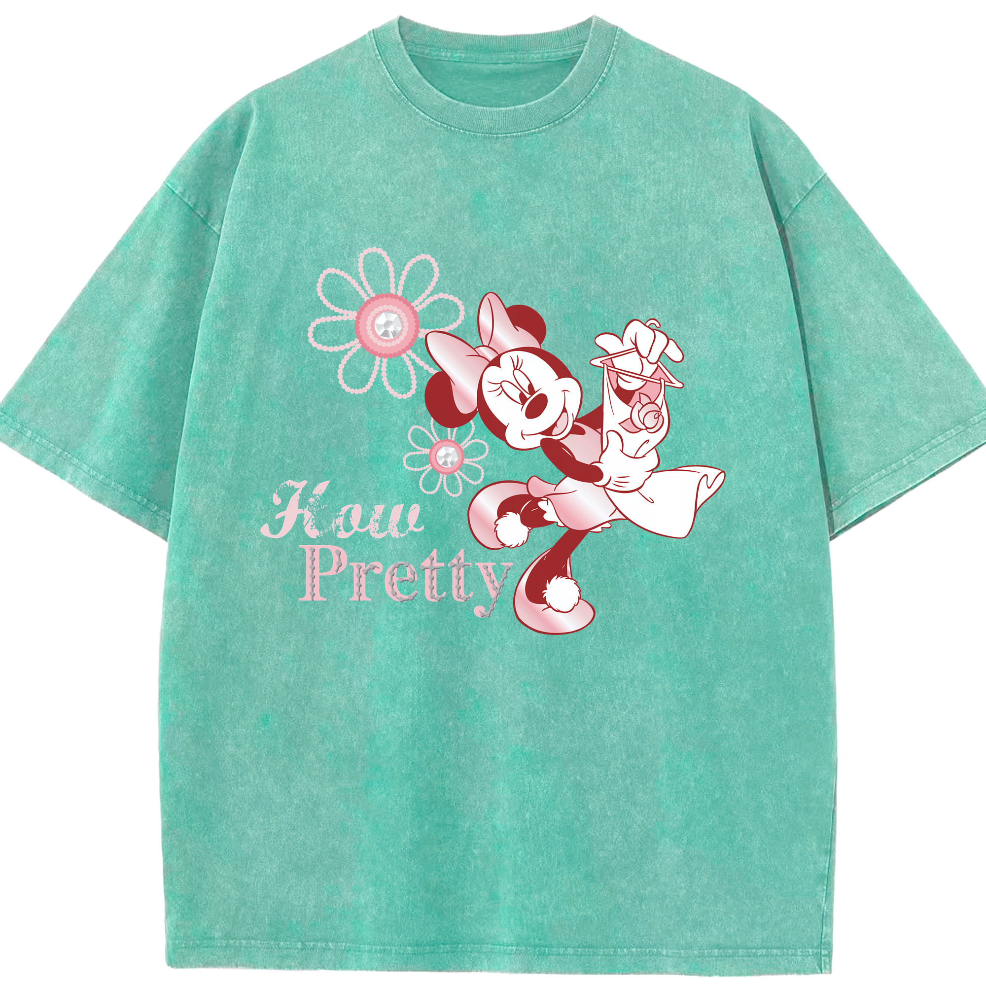 （画像用） ミッキーマウス Mickey Mouse 綿100% ヴィンテージ風 半袖Tシャツ（フロントプリント）